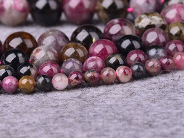 Turmalin, Kugel, 8 mm, bunt