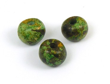 Keramik Kugel, 8 mm, grün-gesprenkelt