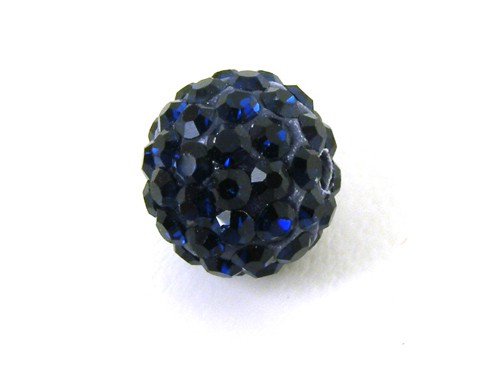 Shamballa Perle, 10 mm, dunkelblau