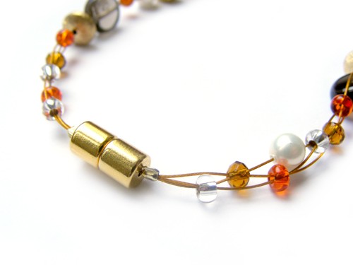 Magnetverschluss, 12 x 6 mm, vergoldet