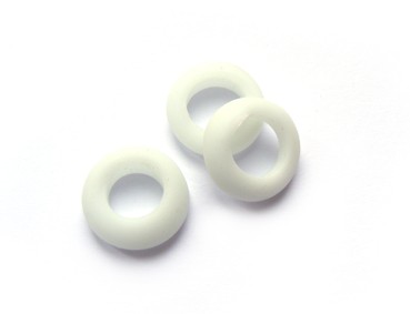 Glasring, ca. Ø 15 mm, weiß, matt