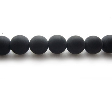 1 Strang Glasperlen, 12 mm, mattiert