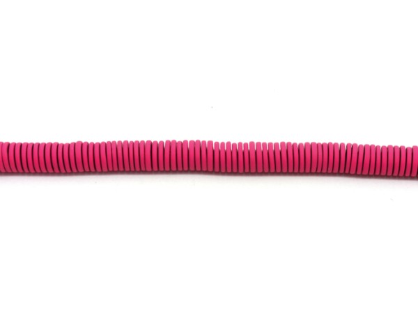 1 Strang Hämatit-Scheiben, 6 mm, pink