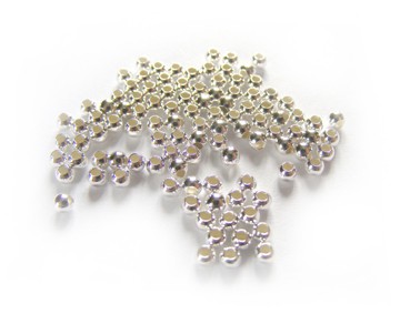 1000 Stk. Quetschperlen, 2,5 mm, 925 Silber