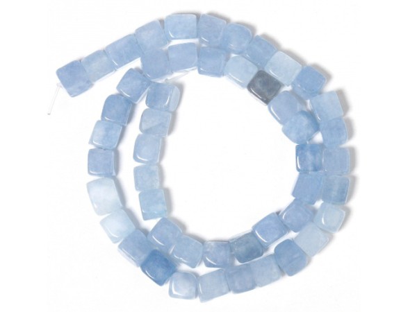 Würfel, Naturstein, 8 mm, hellblau