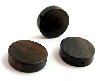 Scheibe, 15 mm, dunkelbraun