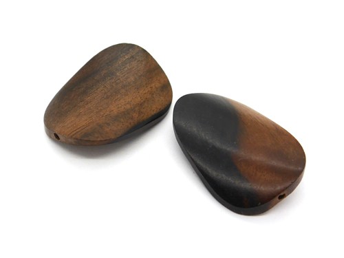 Gedrehtes ovales Rechteck, 35 mm, dunkelbraun