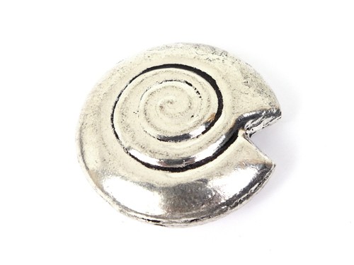 Schnecke, 40 mm, versilbert
