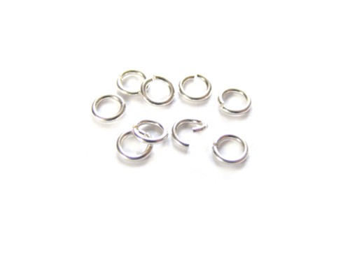 10 Binderinge, 3 mm, 925 Silber