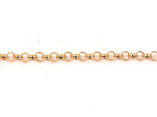 Gliederkette, Erbskette, 10 cm, 2,8 mm, rosegold
