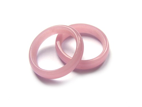 Glasring, ca. Ø 24 mm, rosa, glanz