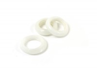 Glasring, ca. Ø 15 mm, weiß, glanz Glasring, ca. Ø 15 mm, weiß, glanz