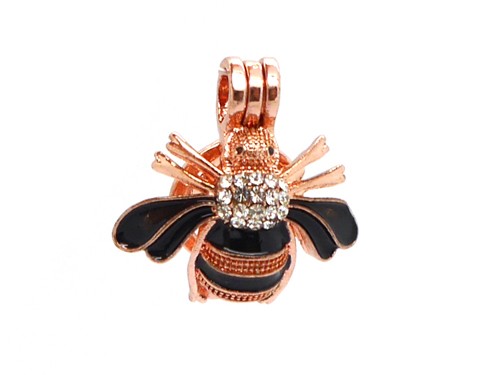Anhänger Biene, 23 mm, rosegold