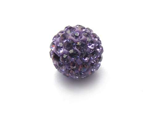 Shamballa Perle, 8 mm, lila