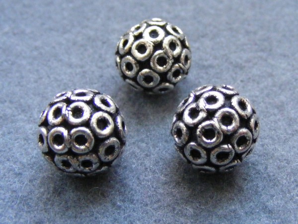 Kugel, 14 mm, versilbert