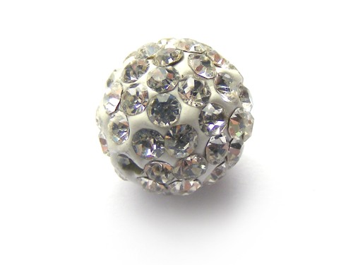 Shamballa Perle, 10 mm, transparent