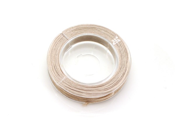 1 Spule Makramee, 0,80 mm x 10 m, beige