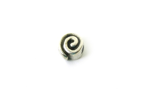 Schnecke, 10 mm, versilbert