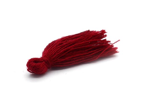 Quaste, 30 mm, bordeaux