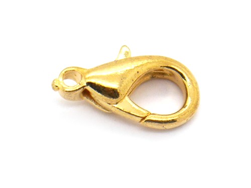 Karabiner, 15 mm, goldfarben