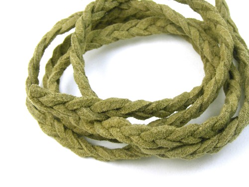 Textilband, 10 cm, 5 mm, olive