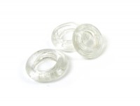 Glasring, ca. Ø 15 mm, transparent, glanz Glasring, ca. Ø 15 mm, transparent, glanz