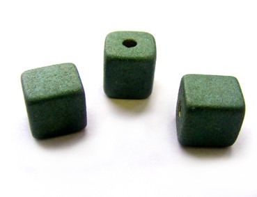 Keramik Würfel, 9 mm, grün