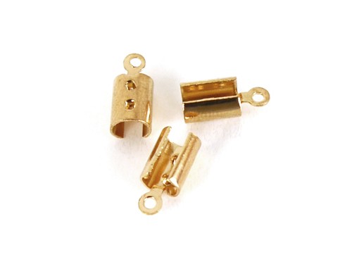 Endkappe für Lederband, 2,5-4 mm, rosegold