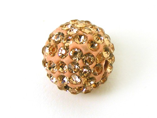 Shamballa Perle, 12 mm, rosegold