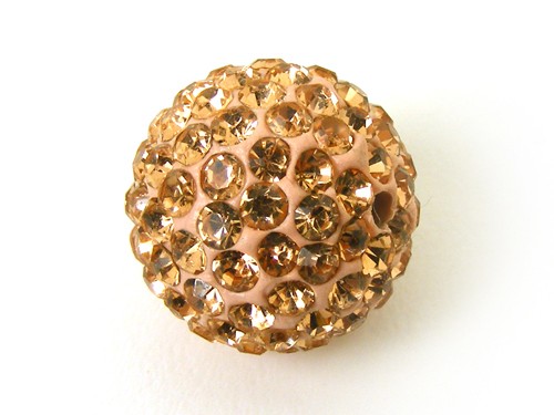 Shamballa Perle, 16 mm, rosegold