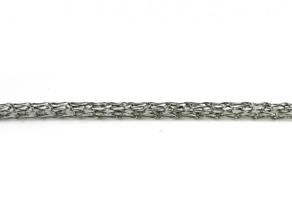 Schlauchkette, 10 cm, 3 mm, Edelstahl, rund