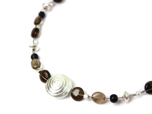 Kette Schnecke braun 45 cm