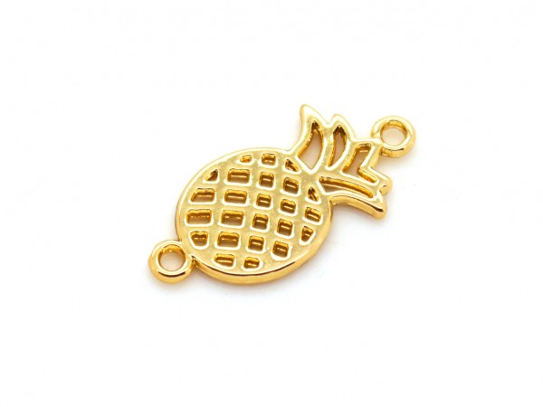 Verbinder Ananas, 26 mm, vergoldet