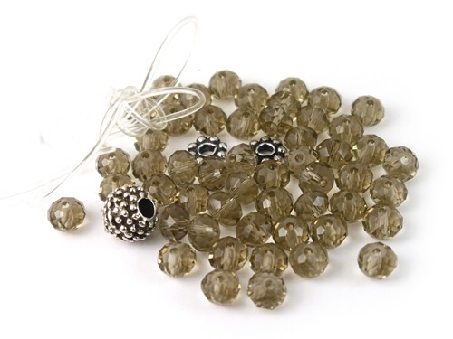 Set zum Selbermachen Armband, grau