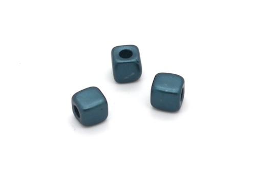 Würfel, 4 mm, blau metallic