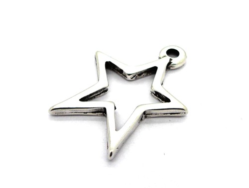 Anhänger Stern, 33 mm, versilbert
