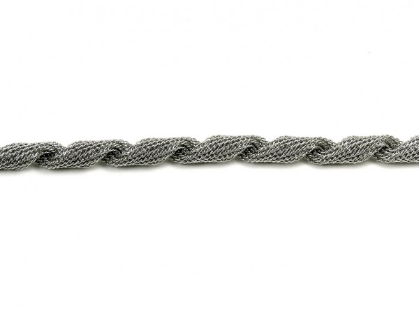 Schlauchkette, 10 cm, 5 mm, Edelstahl, gewickelt