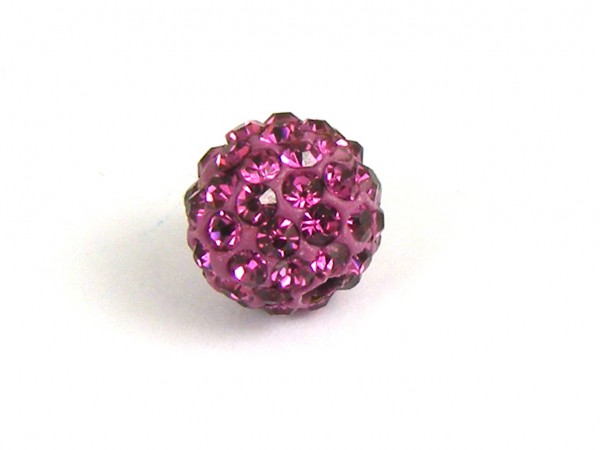 Shamballa Perle, 8 mm, pink
