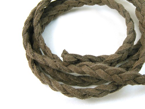 Textilband, 10 cm, 5 mm, braun