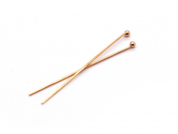 Kugelstift, 30 mm, 925 Silber, rosegold