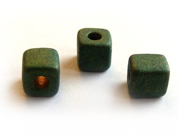 Keramik Würfel, 7 mm, grün