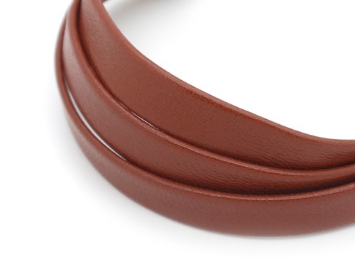 Lederband, 10 cm, 10 mm, rostbraun