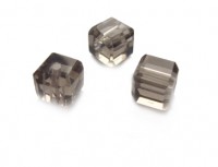 1 Strang Kristallglas Würfel, 8 mm, grau 1 Strang Kristallglas Würfel, 8 mm, grau