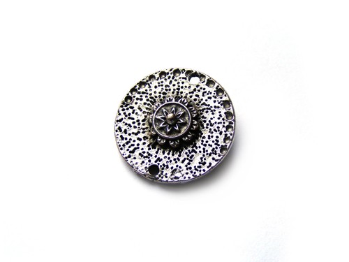 Scheibe versilbert, 20 mm, geschwärzt