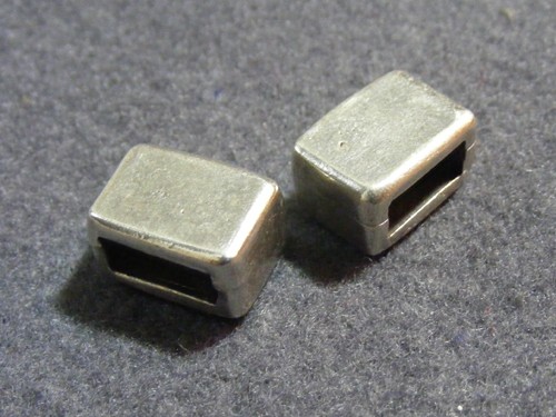 Rechteck, 14 mm, versilbert