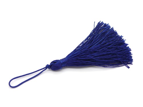Quaste groß, 70 mm, dunkelblau