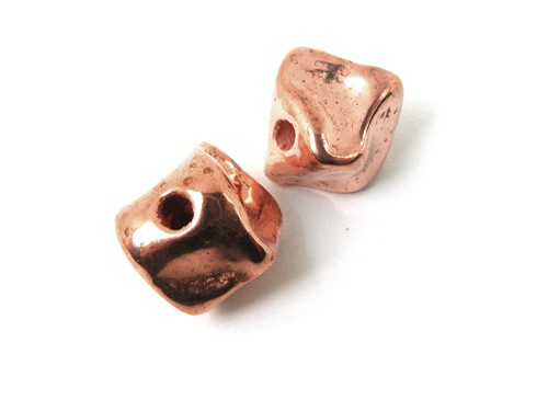 Keramik Nugget, 15 mm, rosegold