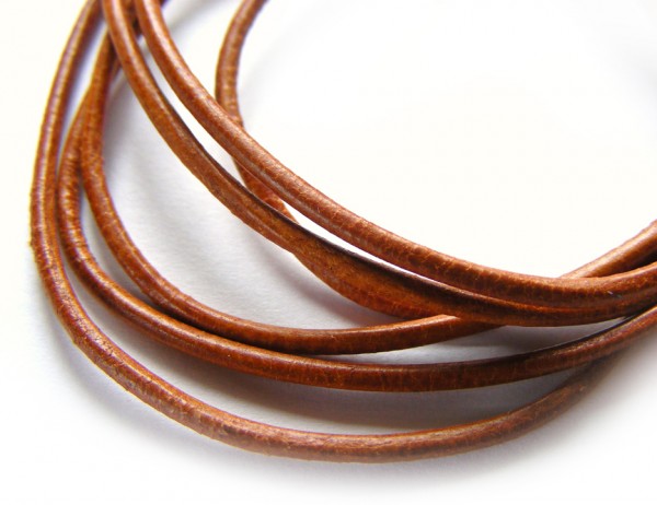 Ziegenleder, 1 Meter, 1,5 mm, rotbraun