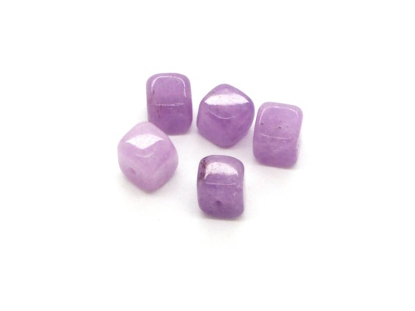 Würfel, Naturstein, 8 mm, flieder