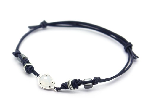 Verbinder Tropfen, rosefarben, 14 mm, versilbert